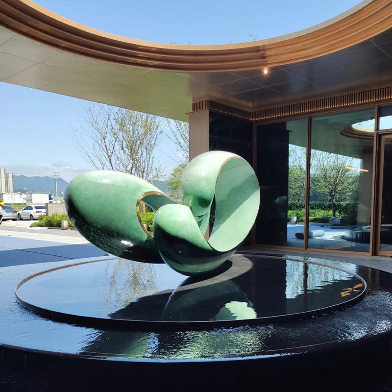 Customizable Stainless Steel Foyer Abstract Sculpture