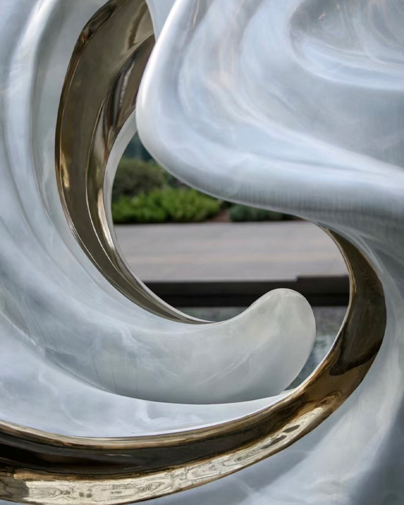 不锈钢仿玉石雕塑 户外景观艺术定制