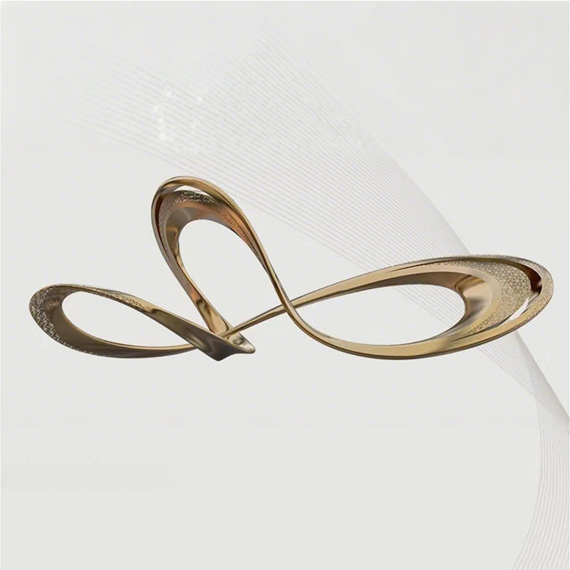 不锈钢飘带雕塑