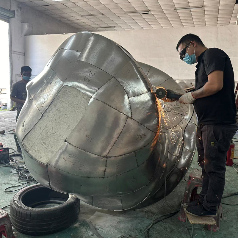 不锈钢仿玉石雕塑 户外景观艺术定制