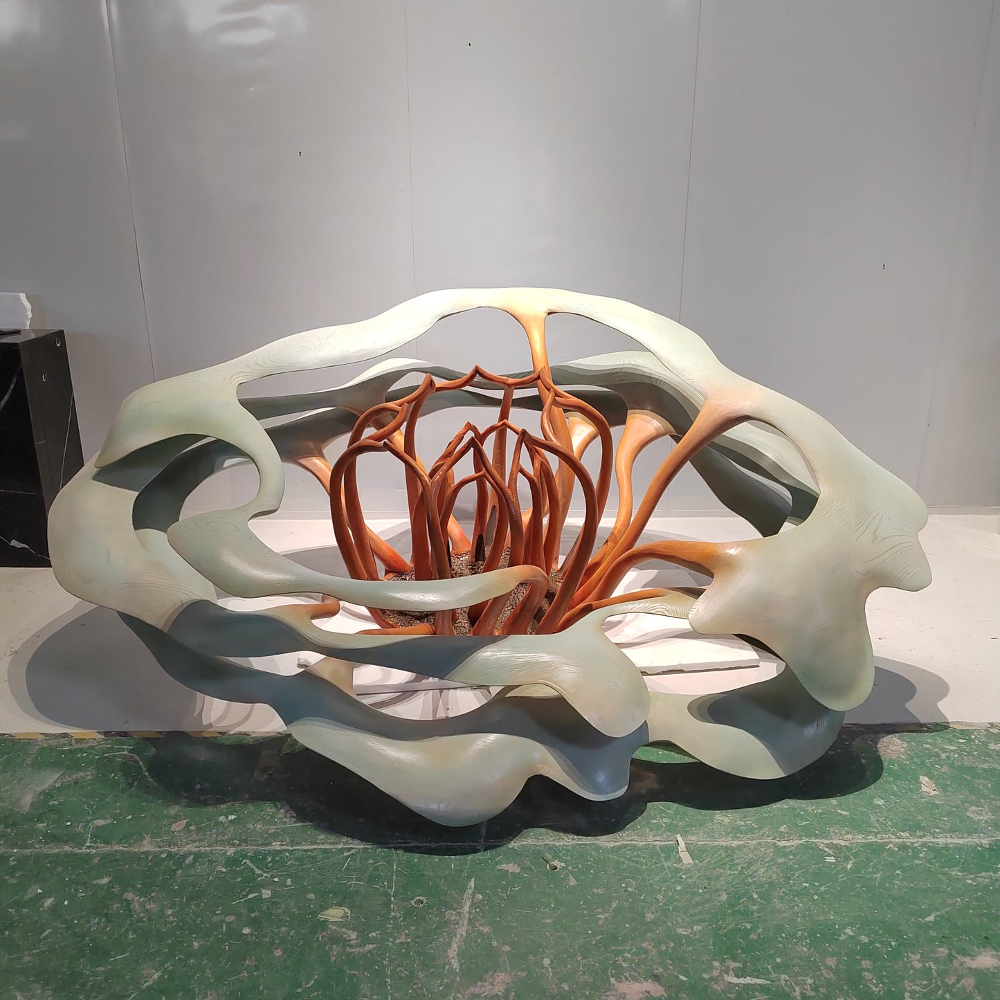 Hanging Floral Wood Carving