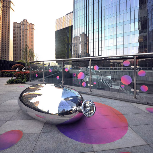 不锈钢气球雕塑