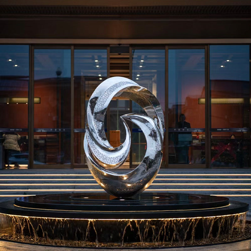 不锈钢镜面雕塑