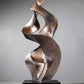 Modern Abstract Glass Steel Sculpture