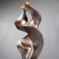 Modern Abstract Glass Steel Sculpture
