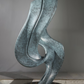 Abstract Glass Steel Ribbon Sculpture