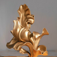 Abstract Glass Steel Flower Sculpture