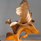 Abstract Glass Steel Flower Sculpture