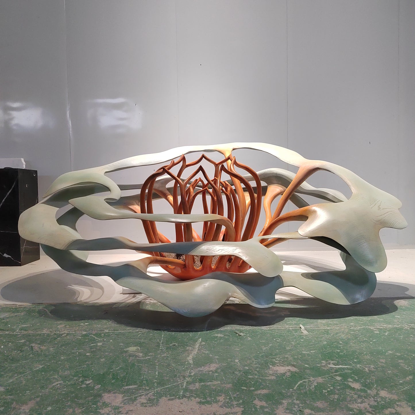 Hanging Floral Wood Carving