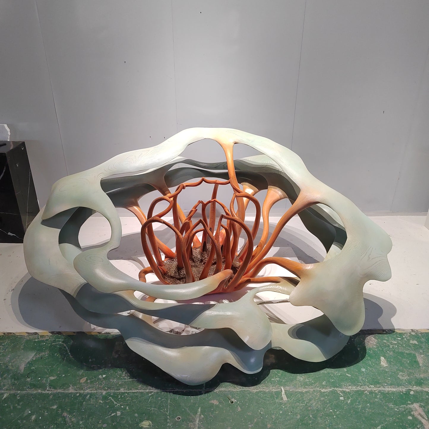 Hanging Floral Wood Carving
