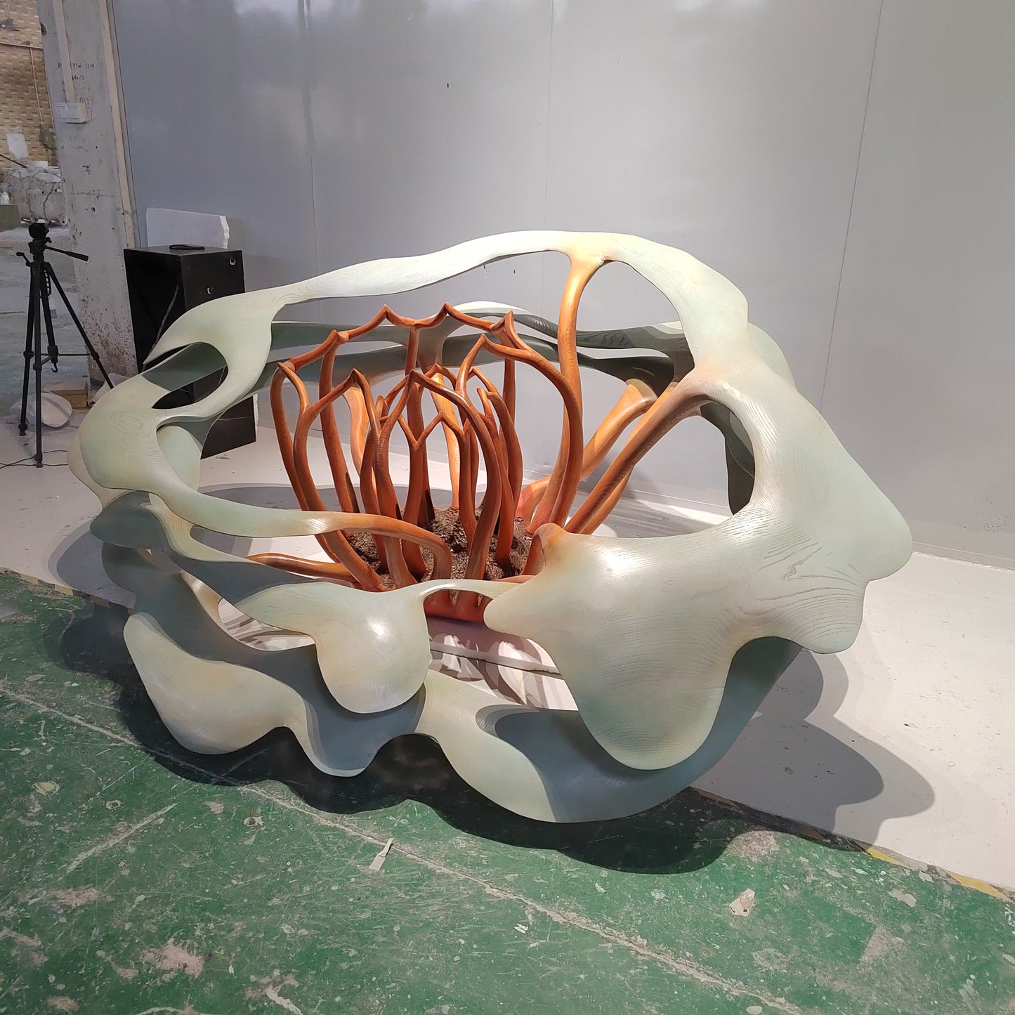 Hanging Floral Wood Carving